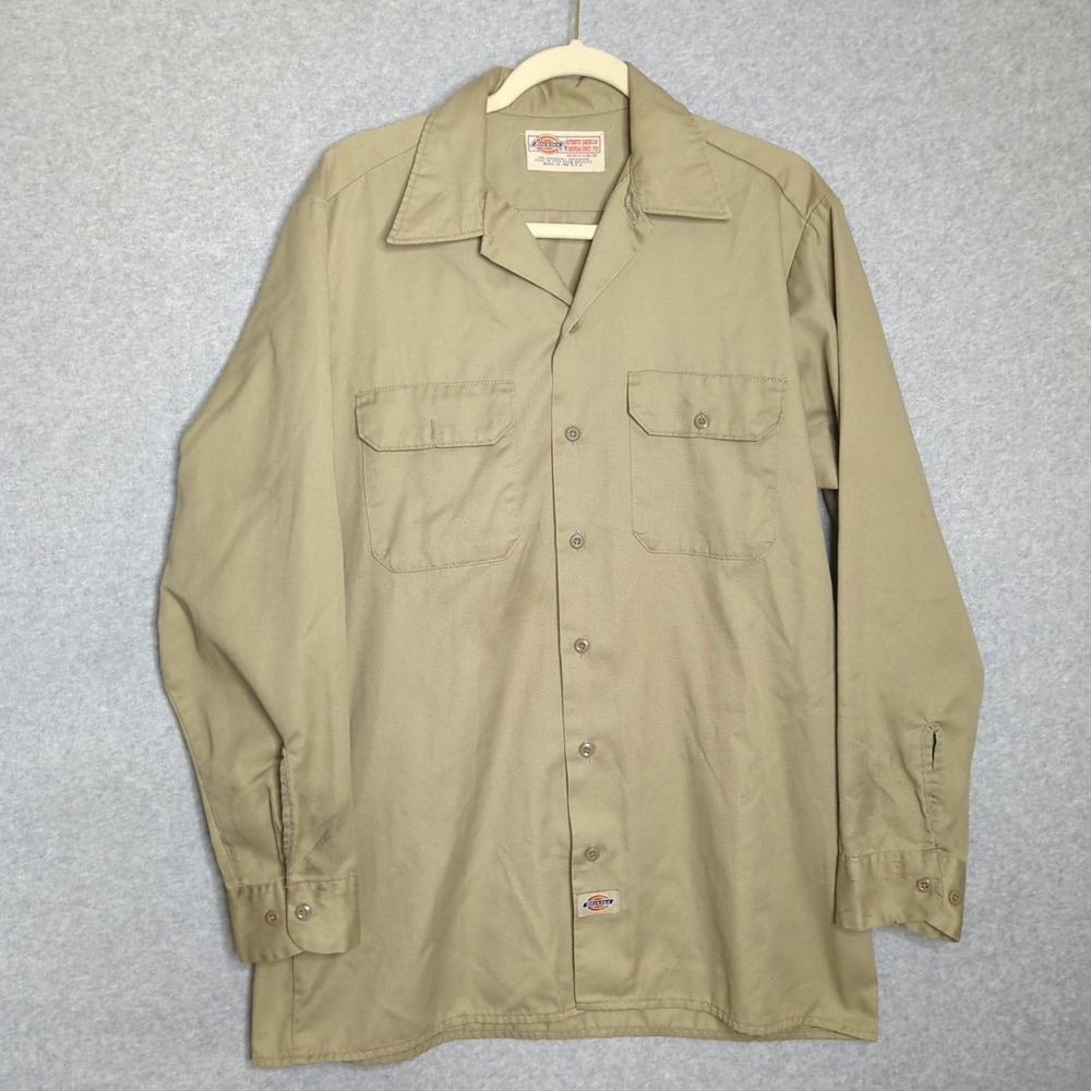 Vintage Dickies Authentic‎ American Workwear Shirt Mens XL Pockets Utility USA